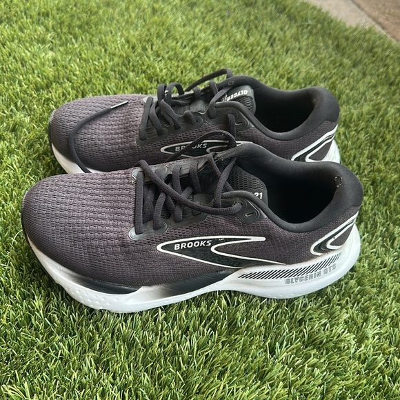 Brooks Glycerin 21 Black Grey White Road Running Shoes - Women's Size 8.5 Wide - Picture 2 of 7